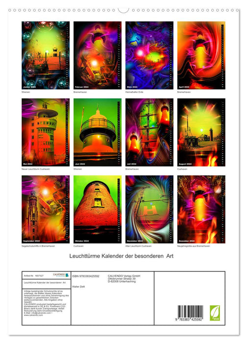 Lighthouse calendar of a special kind (CALVENDO Premium Wall Calendar 2024) 
