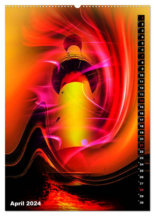 Leuchttürme Kalender der besonderen Art (CALVENDO Premium Wandkalender 2024)