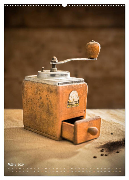 Old coffee grinders (CALVENDO wall calendar 2024) 