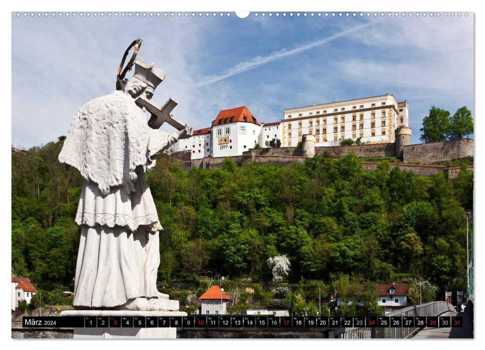 Pittoreskes Passau (CALVENDO Premium Wandkalender 2024)