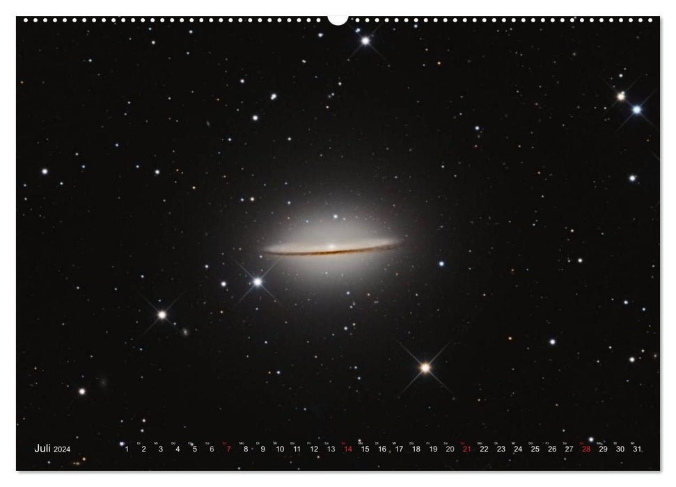 Fascination with galaxies and the variety of forms on the world islands (CALVENDO Premium Wall Calendar 2024) 