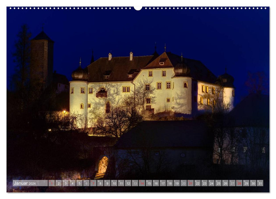 Castle landscape Franconian Switzerland (CALVENDO wall calendar 2024) 