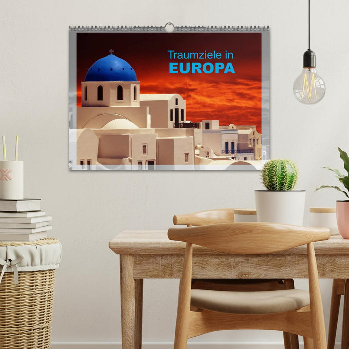 Dream destinations in Europe (CALVENDO wall calendar 2024) 