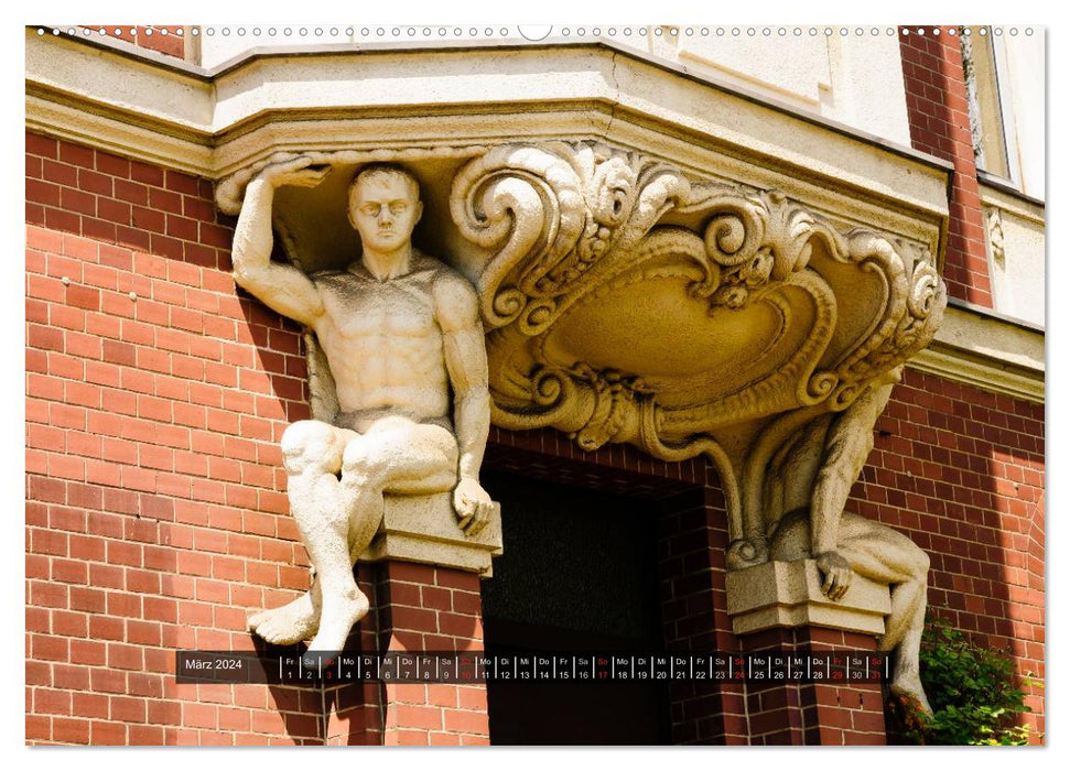 Art Nouveau architecture in Kassel (CALVENDO wall calendar 2024) 