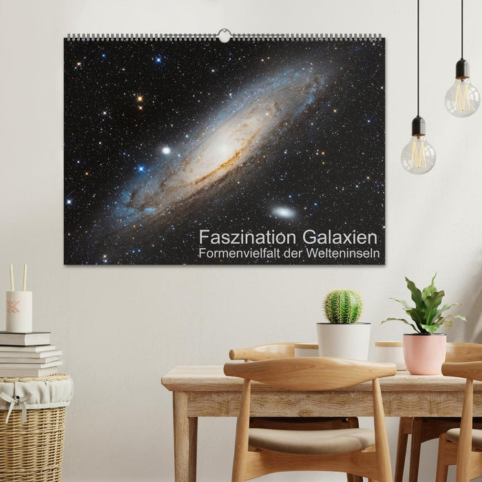 Fascination with galaxies and the variety of forms on the world islands (CALVENDO wall calendar 2024) 