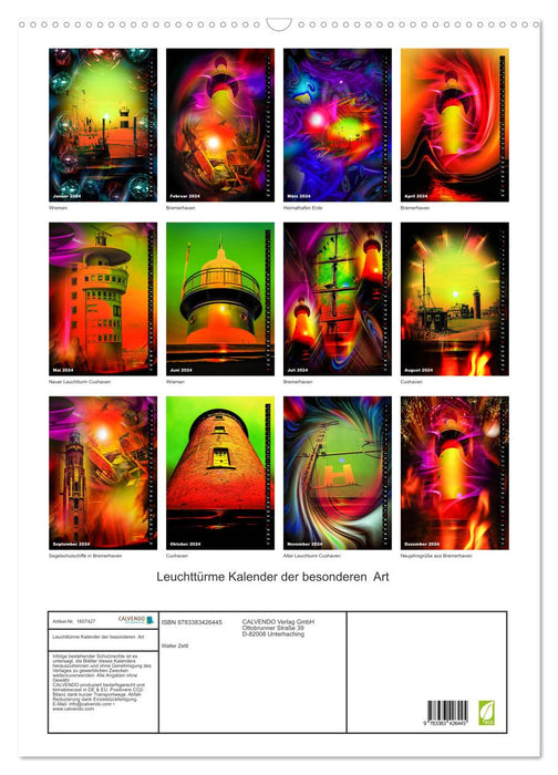 Lighthouse calendar of a special kind (CALVENDO wall calendar 2024) 