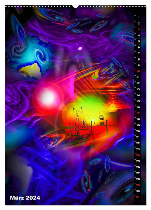 Leuchttürme Kalender der besonderen Art (CALVENDO Wandkalender 2024)