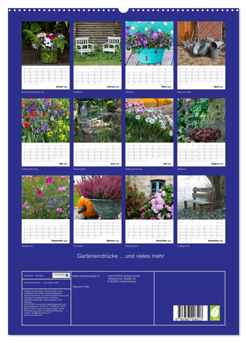 Garden impressions (CALVENDO Premium wall calendar 2024) 
