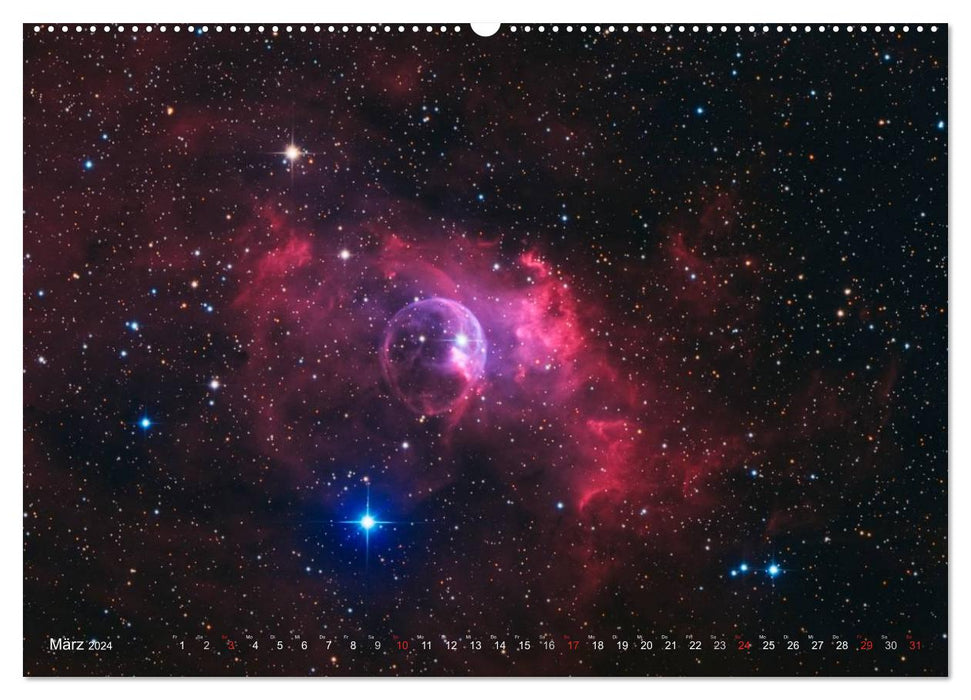 Colored universe galaxies and nebulae (CALVENDO wall calendar 2024) 