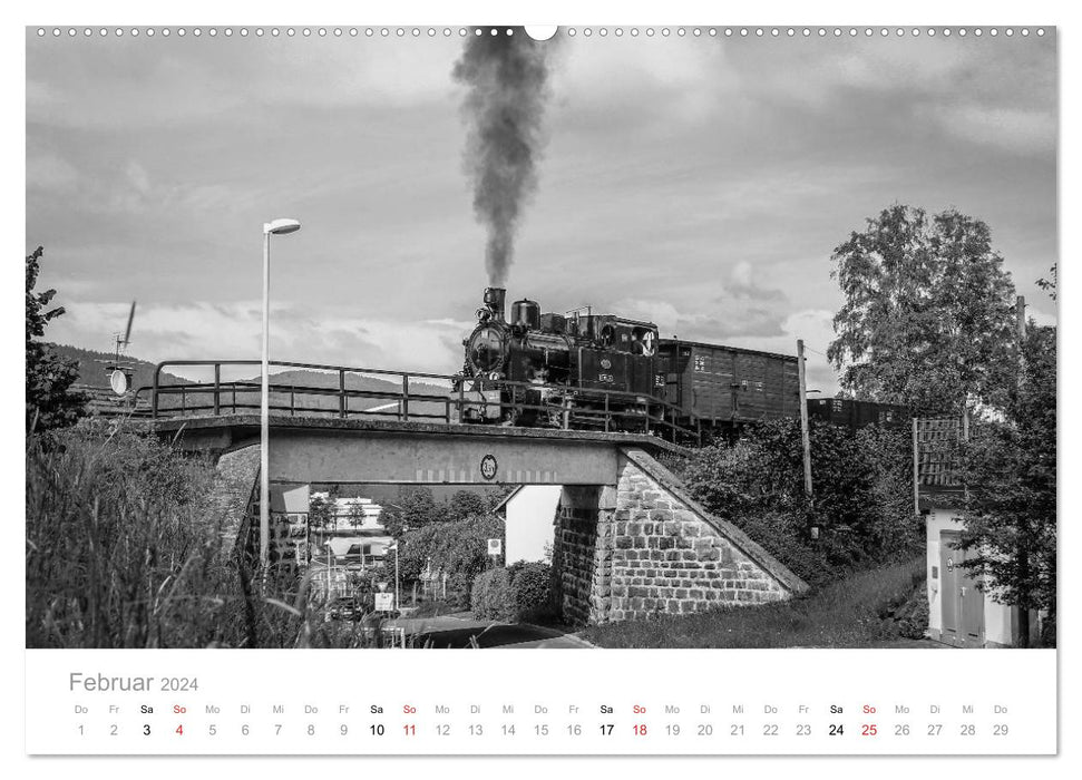 Dampflok Bieberlies in Herscheid-Hüinghausen (CALVENDO Wandkalender 2024)