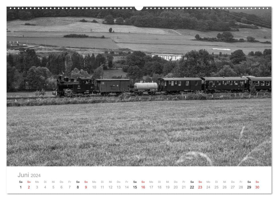 Steam locomotive Bieberlies in Herscheid-Hüinghausen (CALVENDO wall calendar 2024) 