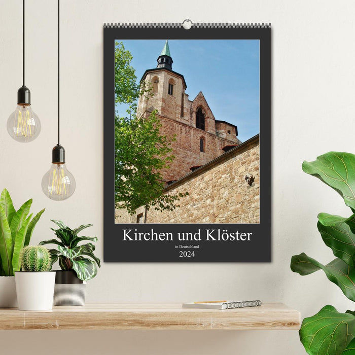 Churches and monasteries in Germany (CALVENDO wall calendar 2024) 