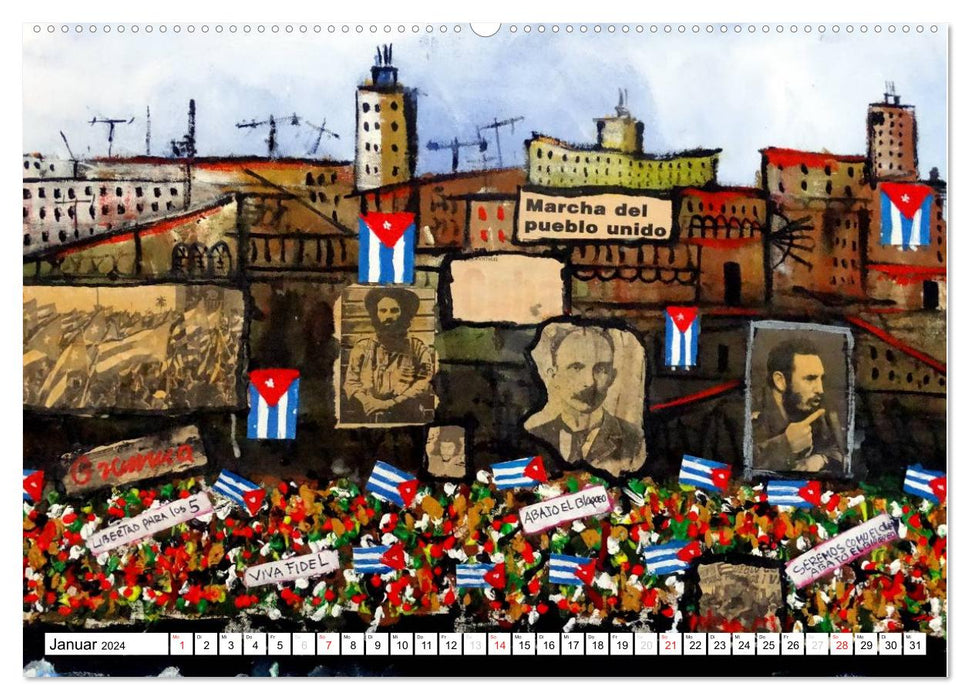 VIVA FIDEL 2024 (CALVENDO wall calendar 2024) 