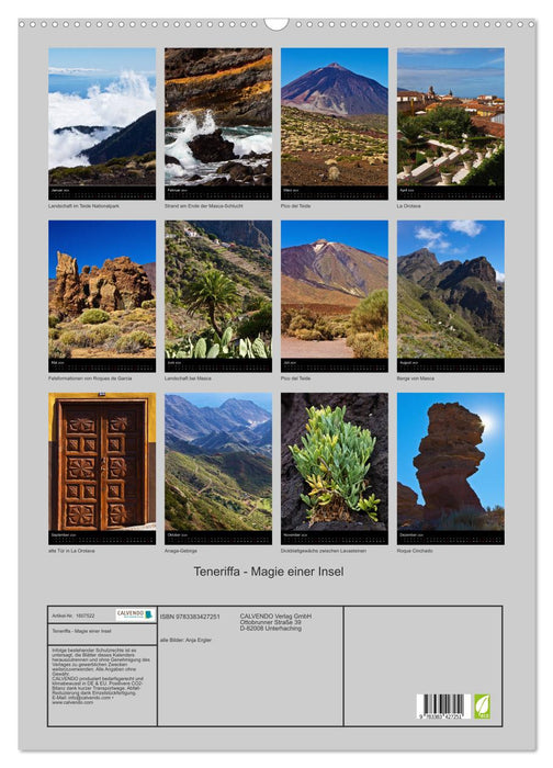 Tenerife - Magic of an Island (CALVENDO Wall Calendar 2024) 