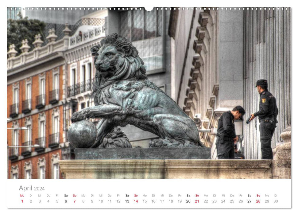 Madrid a city to fall in love with (CALVENDO Premium Wall Calendar 2024) 