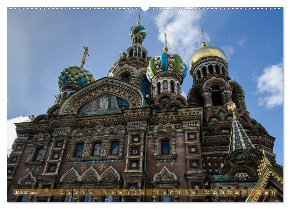 St. Petersburg - Alles Gold was glänzt (CALVENDO Premium Wandkalender 2024)