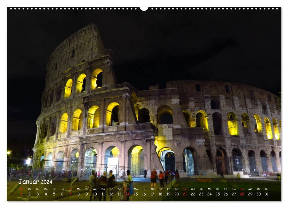 Rome at night (CALVENDO wall calendar 2024) 
