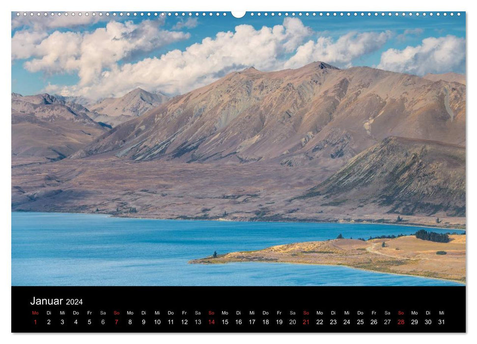 New Zealand - Paradise at the other end of the world (CALVENDO Premium Wall Calendar 2024) 