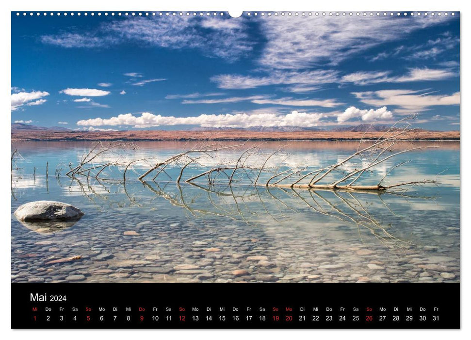 New Zealand - Paradise at the other end of the world (CALVENDO Premium Wall Calendar 2024) 