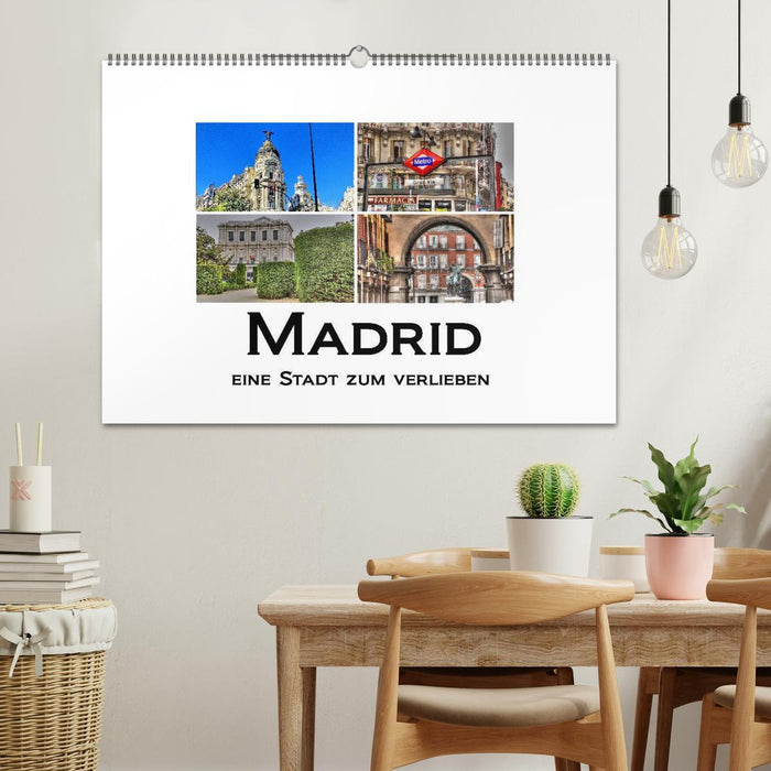 Madrid a city to fall in love with (CALVENDO wall calendar 2024) 
