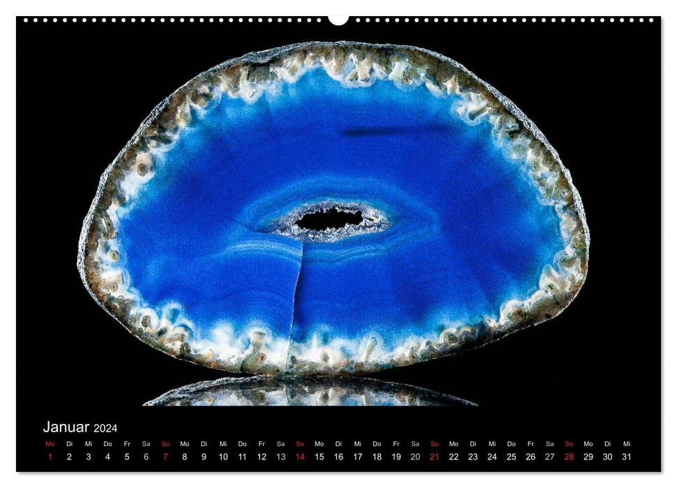 Luminous Agates (CALVENDO Premium Wall Calendar 2024) 