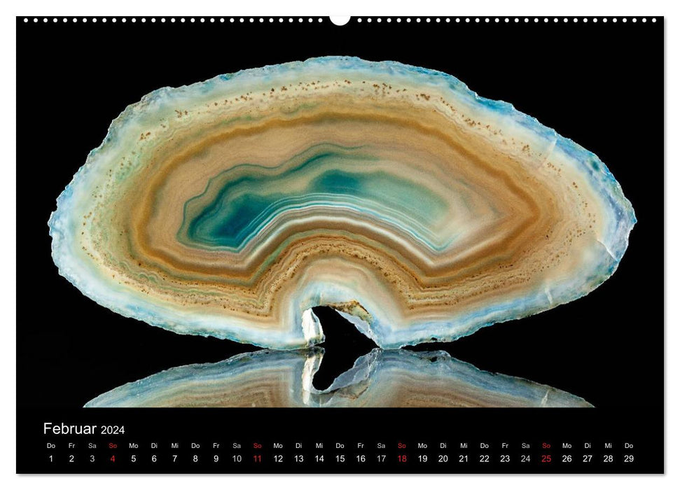 Luminous Agates (CALVENDO Premium Wall Calendar 2024) 
