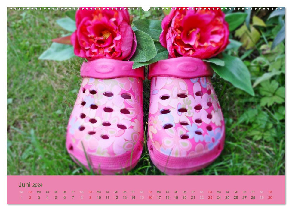 Schuhe - Schritt für Schritt durch das Jahr (CALVENDO Premium Wandkalender 2024)