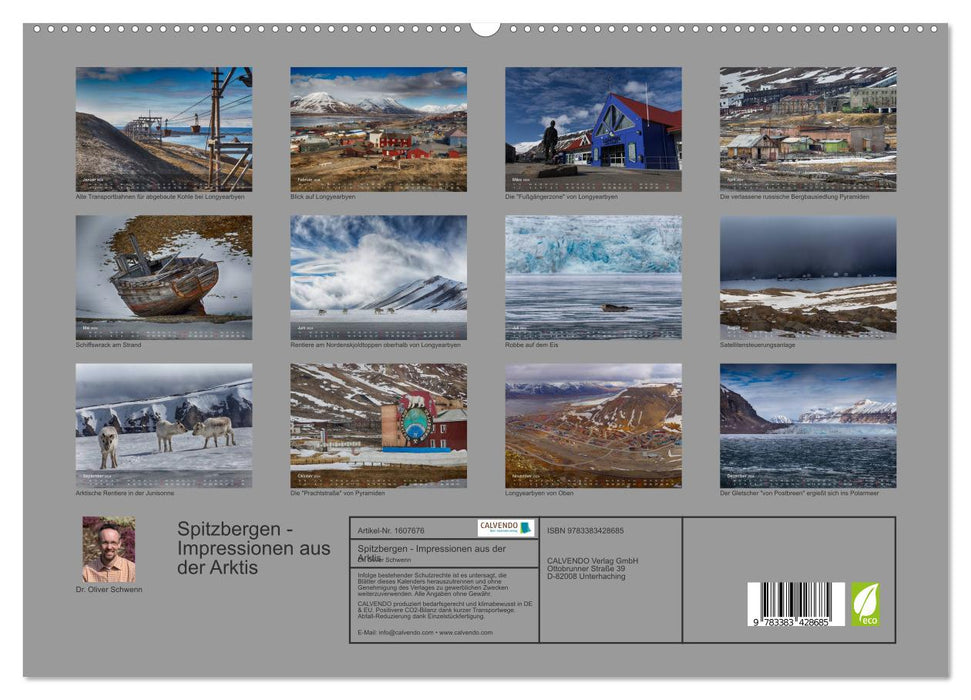 Spitzbergen - Impressionen aus der Arktis (CALVENDO Premium Wandkalender 2024)