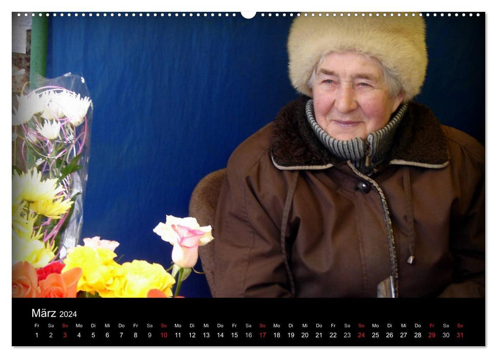 FACES OF RUSSIA 2024 (CALVENDO Premium Wall Calendar 2024) 