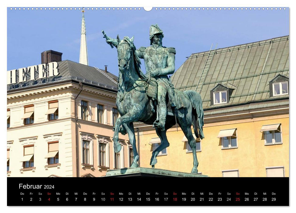 Summer in Stockholm 2024 (CALVENDO Premium Wall Calendar 2024) 