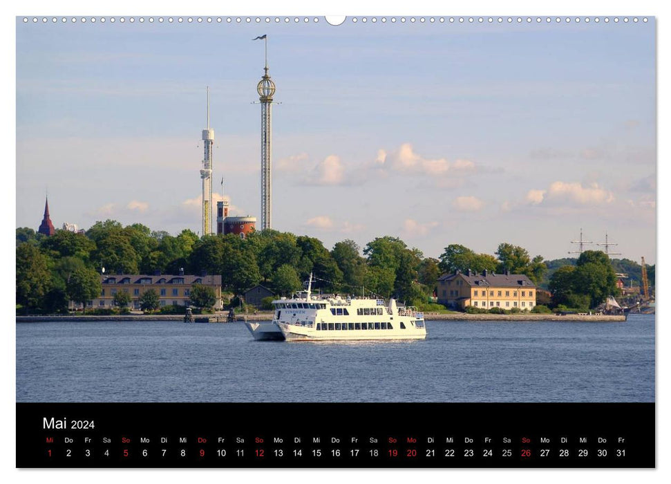 Sommer in Stockholm 2024 (CALVENDO Premium Wandkalender 2024)