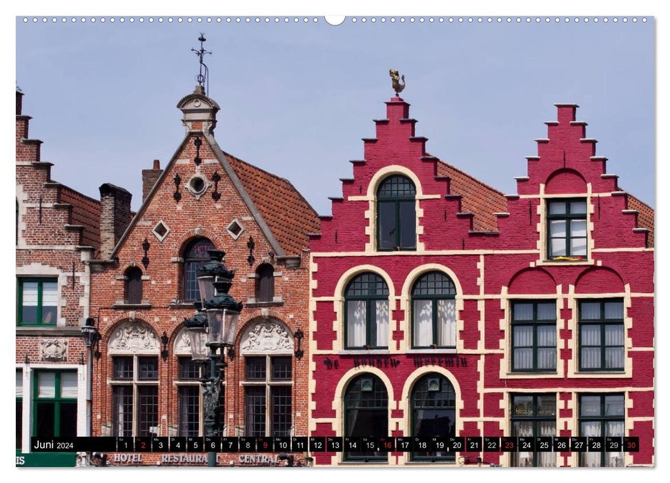 Bruges Living Middle Ages (CALVENDO wall calendar 2024) 