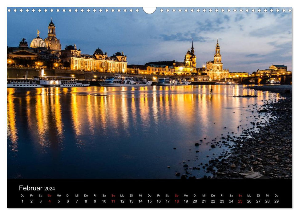 Deutsche Städte - Impressionen zur Blauen Stunde (CALVENDO Wandkalender 2024)