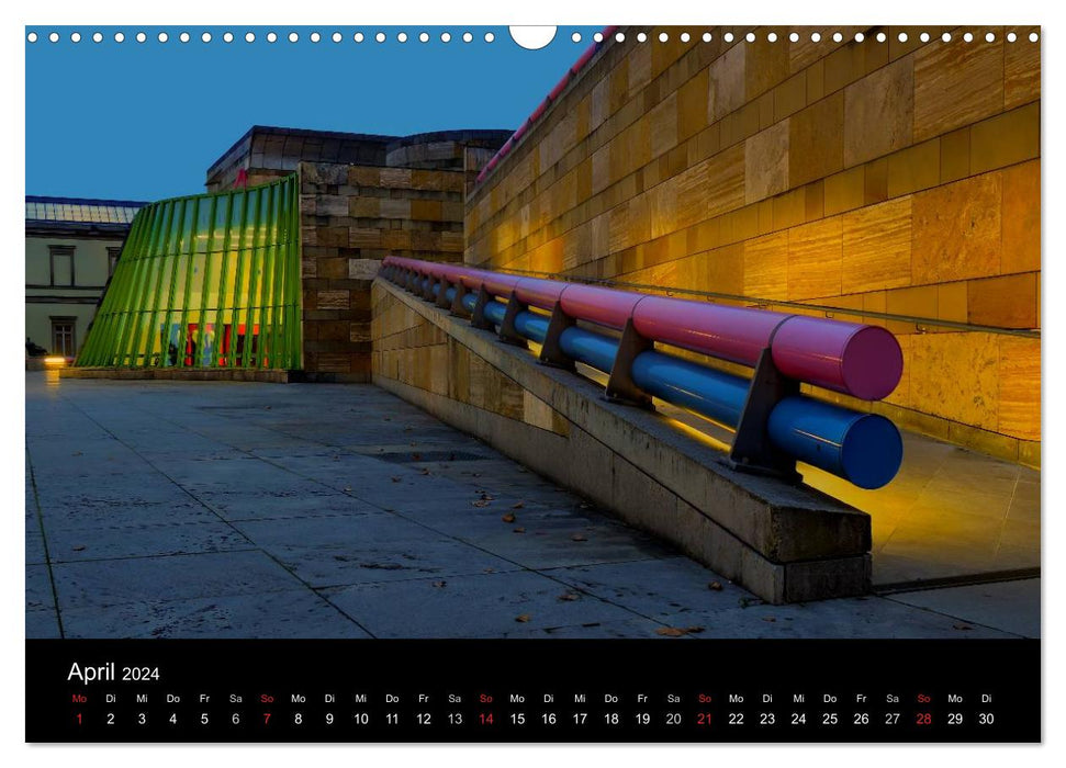 German cities - impressions of the blue hour (CALVENDO wall calendar 2024) 