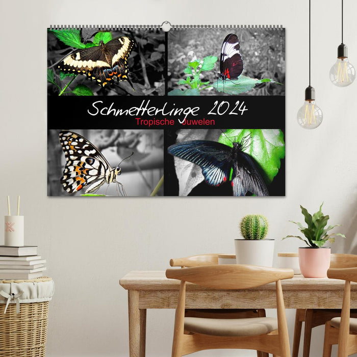 Papillons 2024 – Bijoux tropicaux (Calendrier mural CALVENDO 2024) 