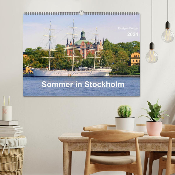 L'été à Stockholm 2024 (calendrier mural CALVENDO 2024) 