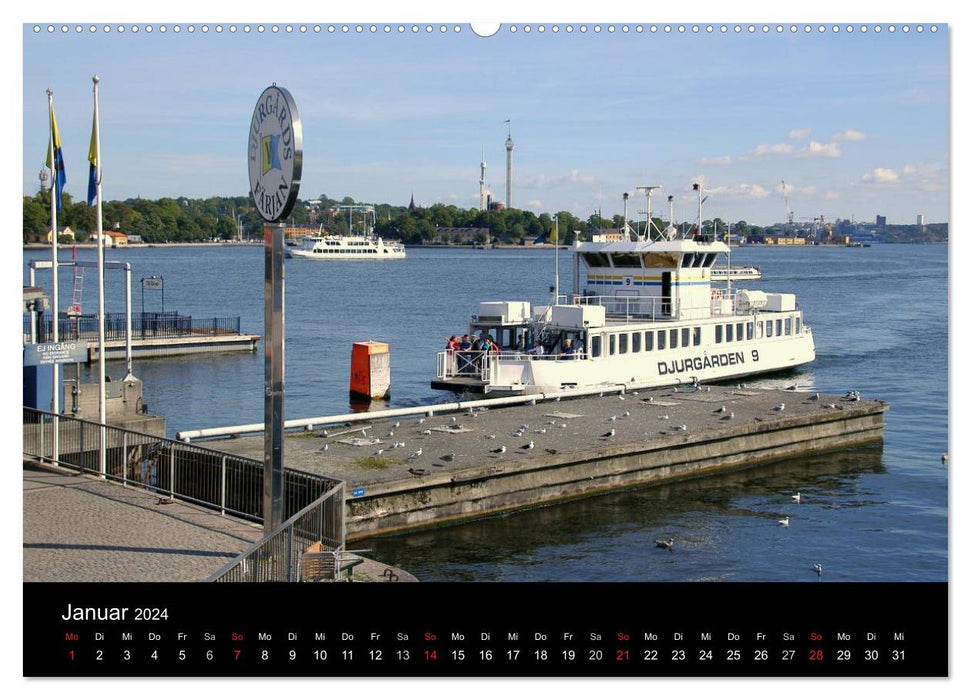 L'été à Stockholm 2024 (calendrier mural CALVENDO 2024) 