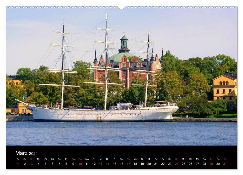 Sommer in Stockholm 2024 (CALVENDO Wandkalender 2024)