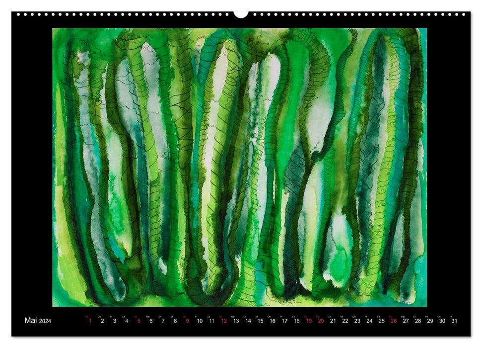 Finest watercolors (CALVENDO Premium Wall Calendar 2024) 