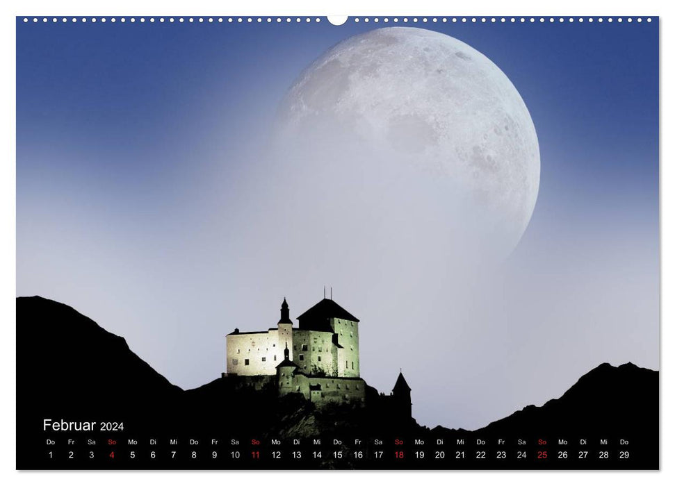 Nuit au clair de lune (Calvendo Premium Calendrier mural 2024) 
