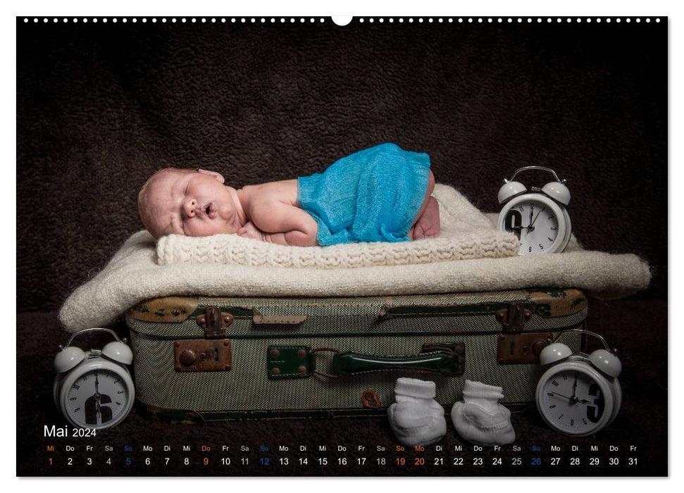 Bébé - fais de beaux rêves (Calendrier mural CALVENDO Premium 2024) 