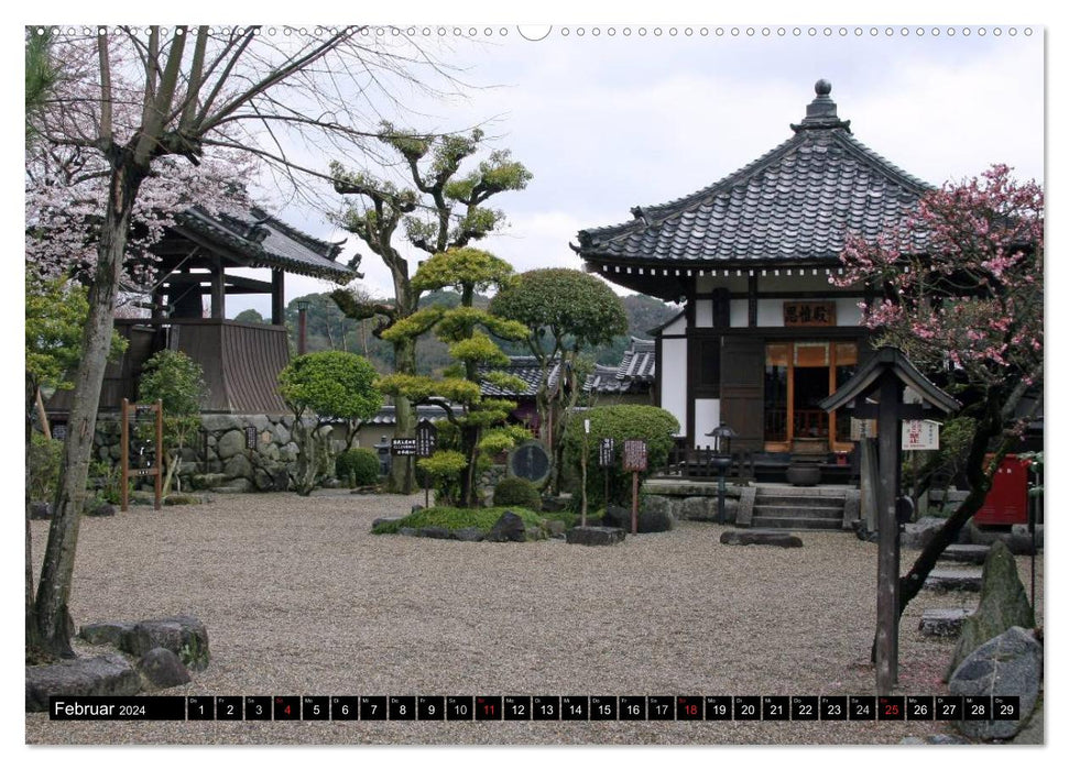 Temples, sanctuaires et châteaux du Japon (Calendrier mural CALVENDO Premium 2024) 