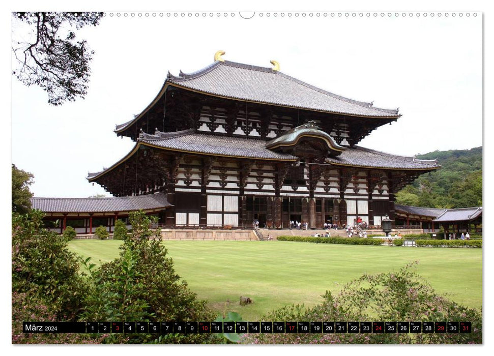 Temples, sanctuaires et châteaux du Japon (Calendrier mural CALVENDO Premium 2024) 