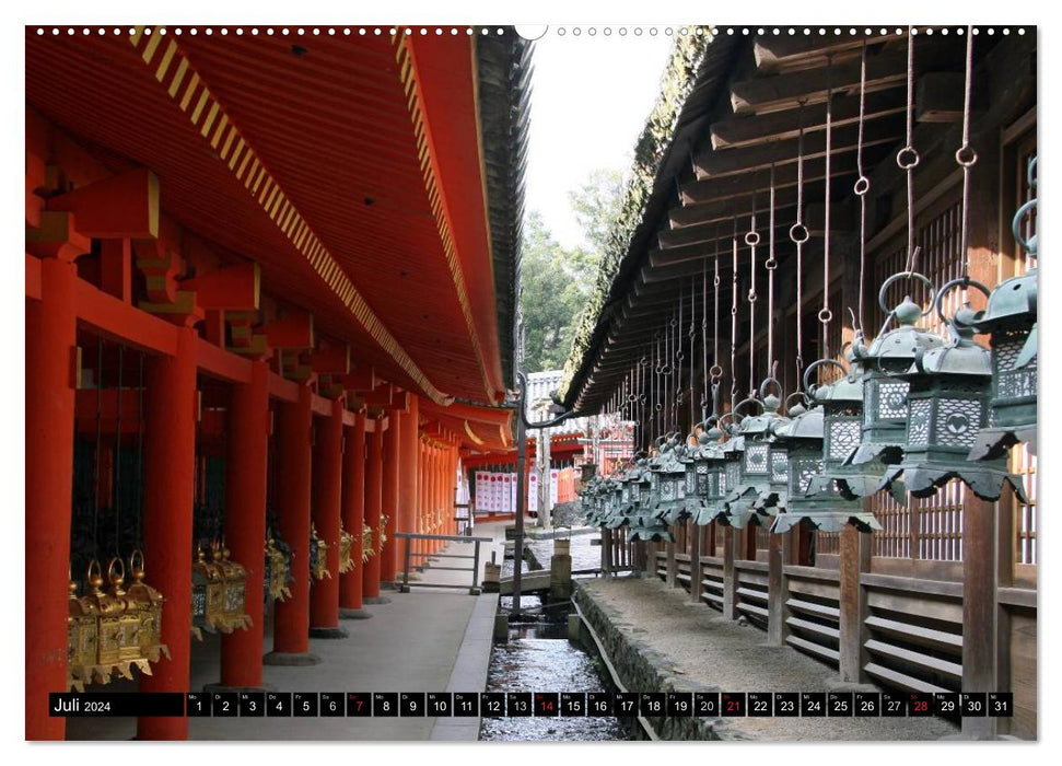 Temples, sanctuaires et châteaux du Japon (Calendrier mural CALVENDO Premium 2024) 