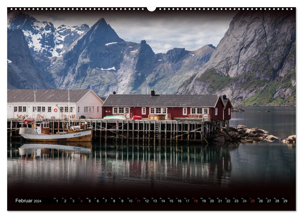 charmante Norvège (Calendrier mural CALVENDO Premium 2024) 