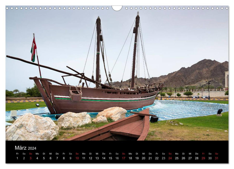Oman - Perle de la péninsule arabique (Calendrier mural CALVENDO 2024) 