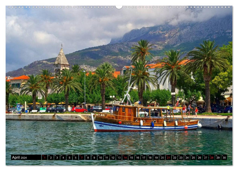 Makarska Riviera - Picturesque holiday resorts in Dalmatia (CALVENDO Premium Wall Calendar 2024) 