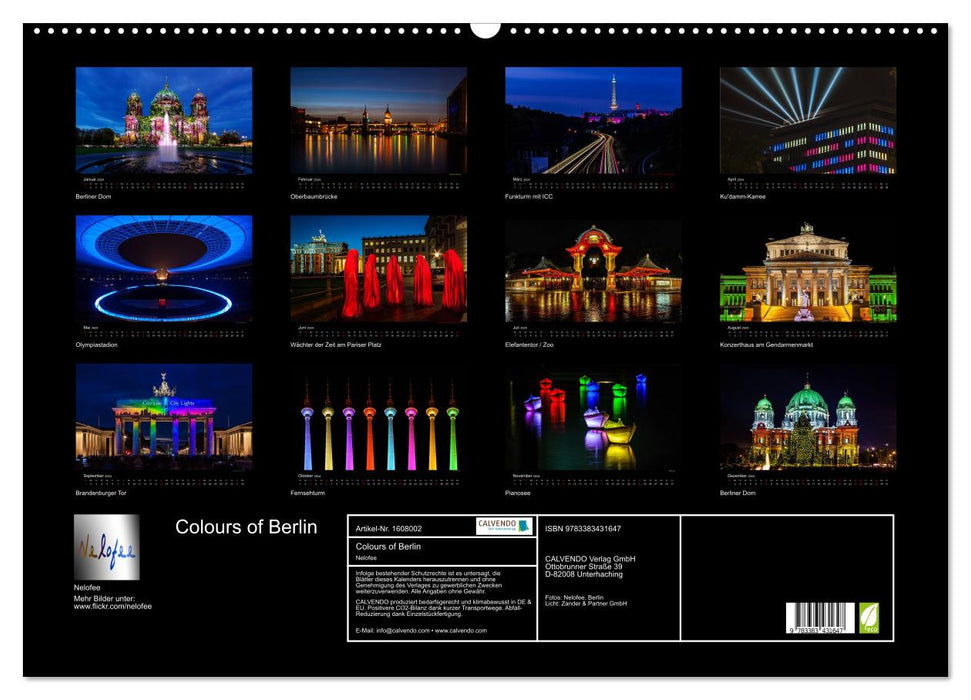 Colours of Berlin (CALVENDO Wandkalender 2024)