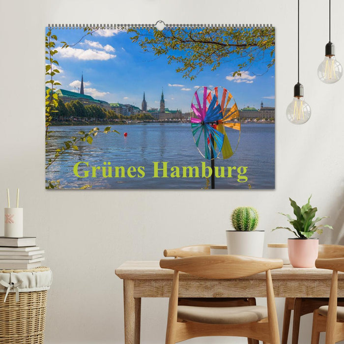 Grünes Hamburg (CALVENDO Wandkalender 2024)