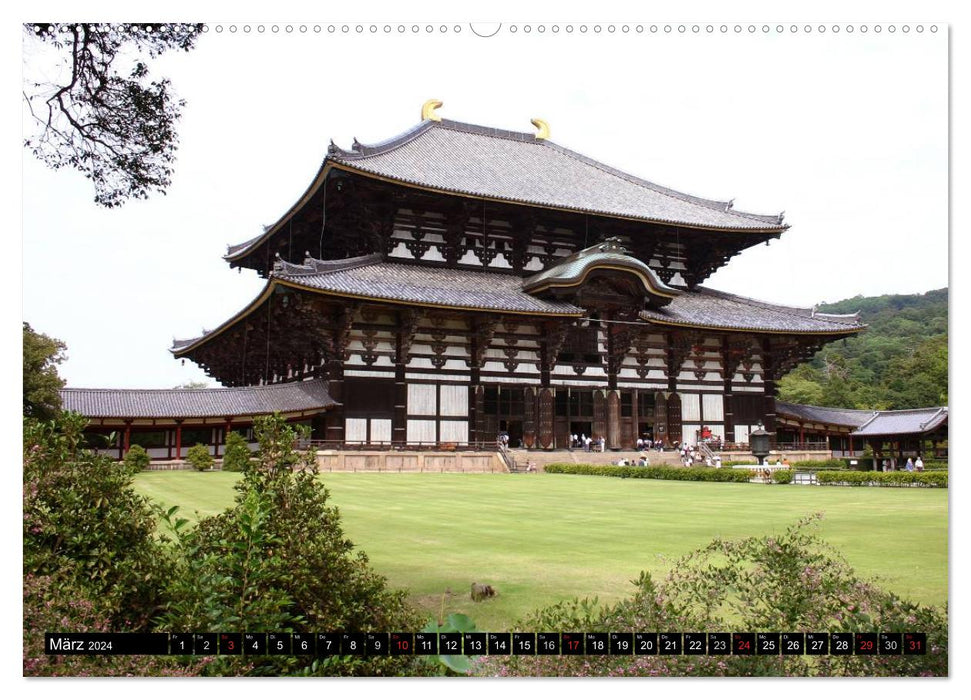 Temples, shrines and castles of Japan (CALVENDO wall calendar 2024) 